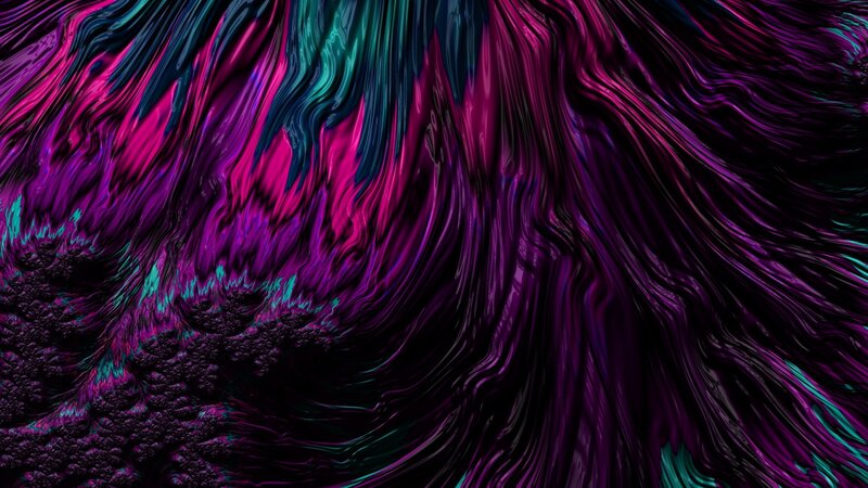 Abstract Fractal Pattern — Purple, Dynamic, Digital Art, Colorful