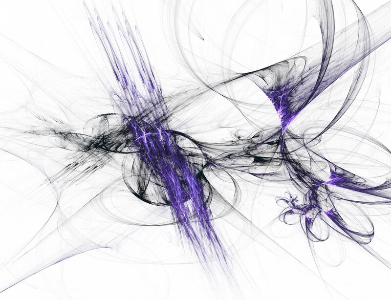 Abstract Fractal Pattern — Purple, Dynamic, Purple Lines