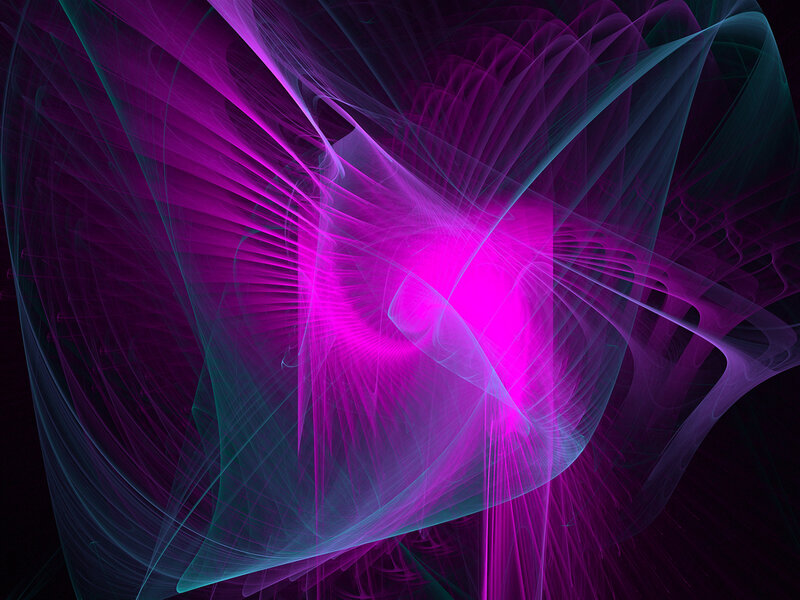 Abstract Fractal Pattern — Purple, Energetic