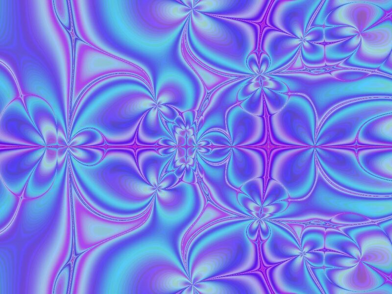 Abstract Fractal Pattern — Purple, Hypnotic, Digital Art, Colorful