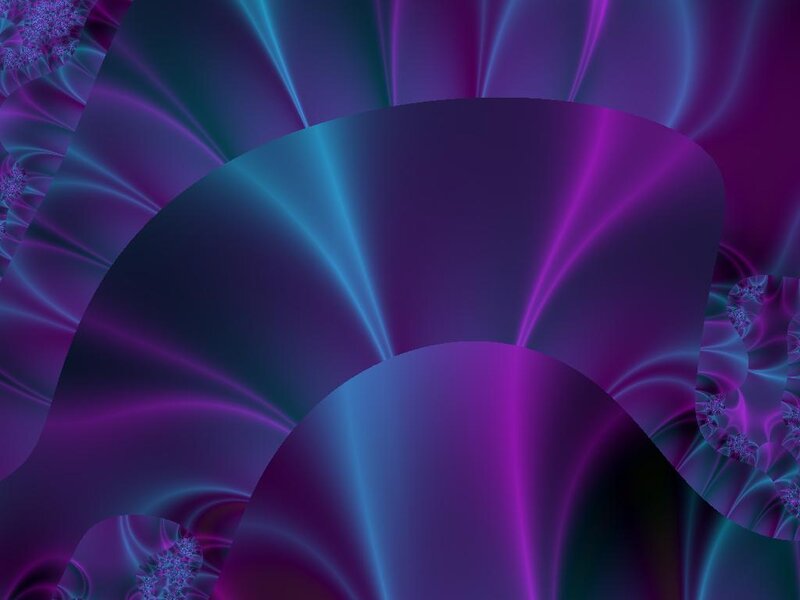 Abstract Fractal Pattern — Purple, Hypnotic, Digital Art, Light Rays