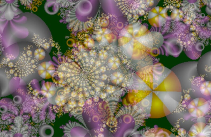 Abstract Fractal Pattern — Purple, Hypnotic, Digital Art