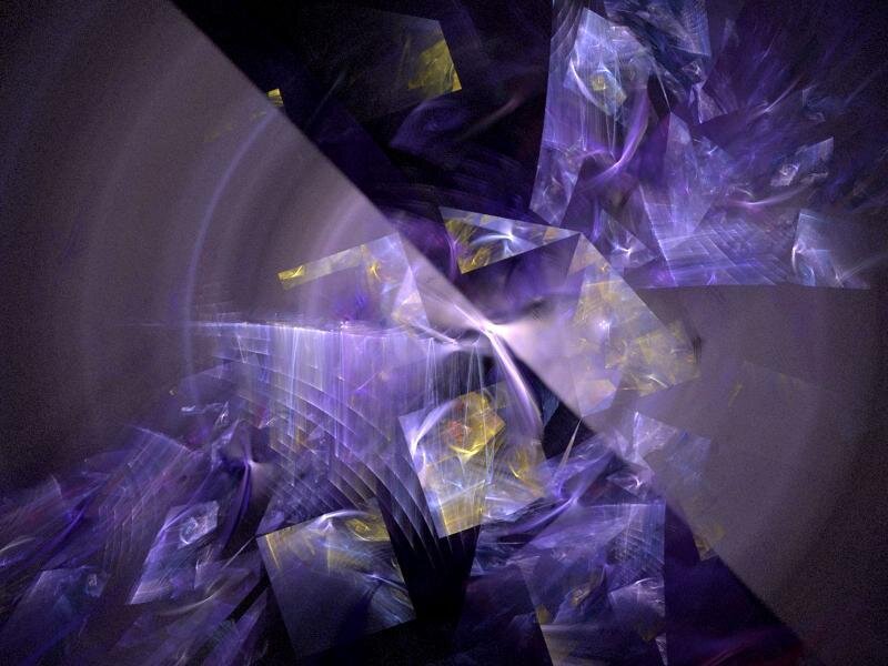 Abstract Fractal Pattern — Purple, Mystical