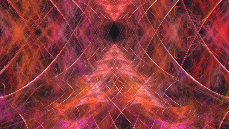Abstract Fractal Pattern — Red, Dynamic