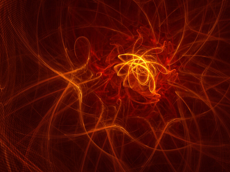 Abstract Fractal Pattern — Red, Energetic