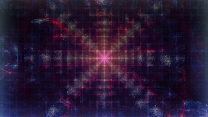 Abstract Fractal Pattern — Red, Mystical, Digital Art