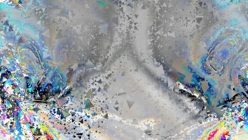 Abstract Fractal Pattern — Silver