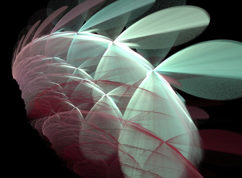 Abstract Fractal Pattern — White, Dynamic