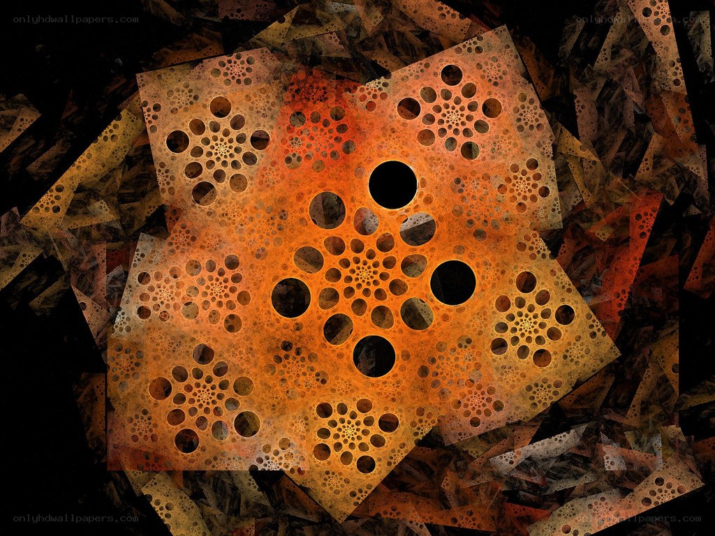 abstract fractal pattern with circles