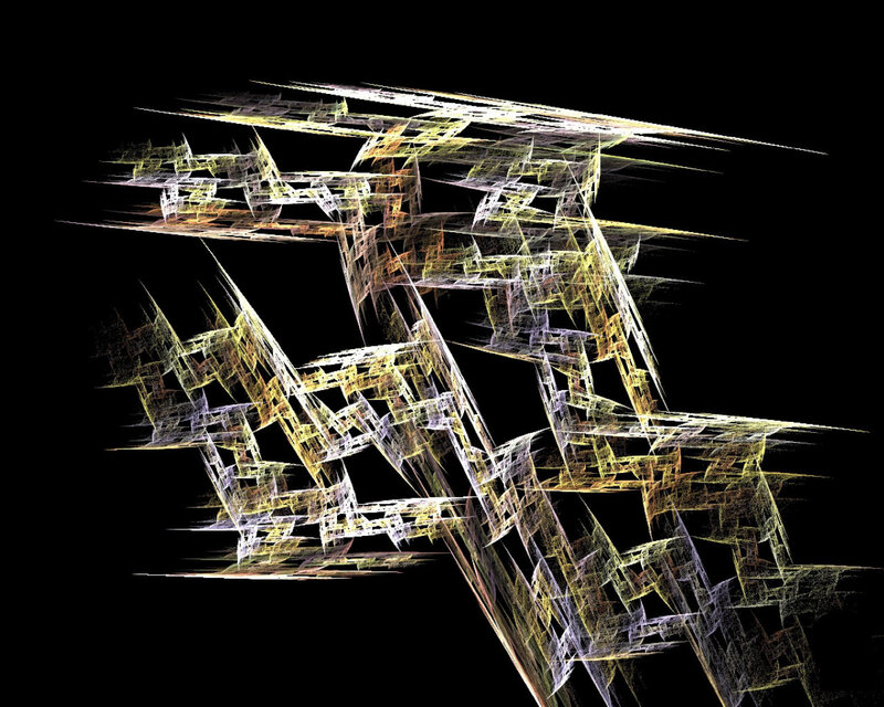 Abstract Fractal Pattern — Yellow, Dynamic