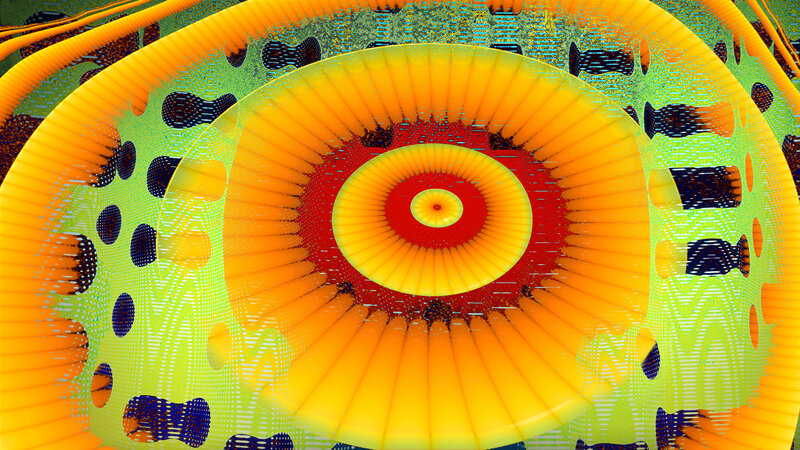 Abstract Fractal Pattern — Yellow