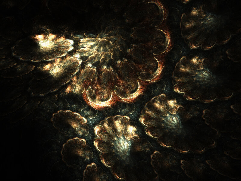 Abstract Fractal Patterns — Black