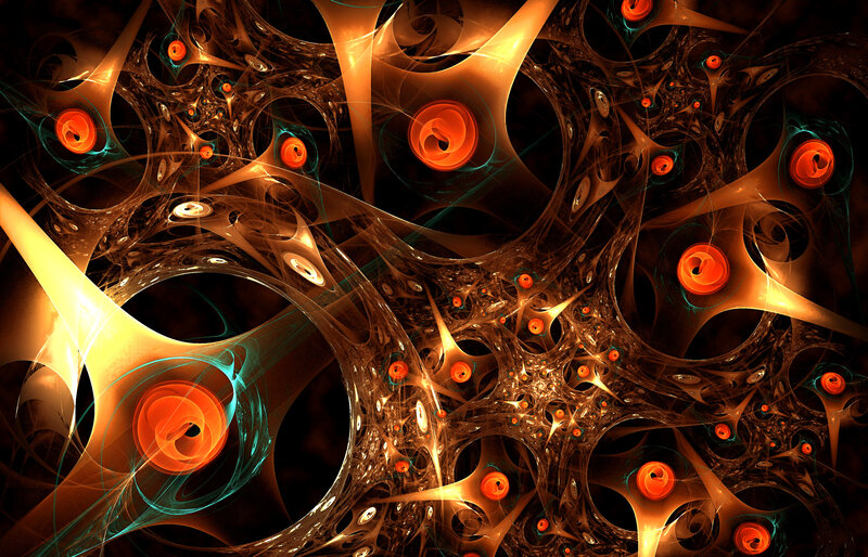 Abstract Fractal Patterns — Brown