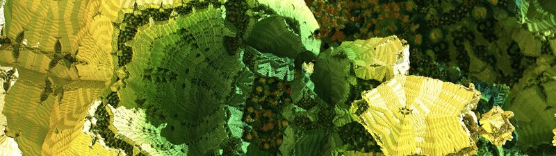 Abstract Fractal Patterns — Green, Complex