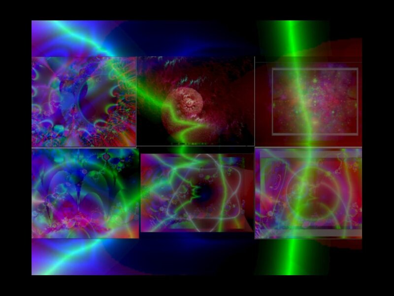 Abstract Fractal Patterns — Green, Vibrant