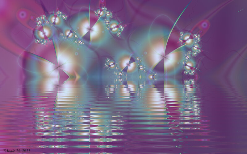 Abstract Fractal Patterns — Purple