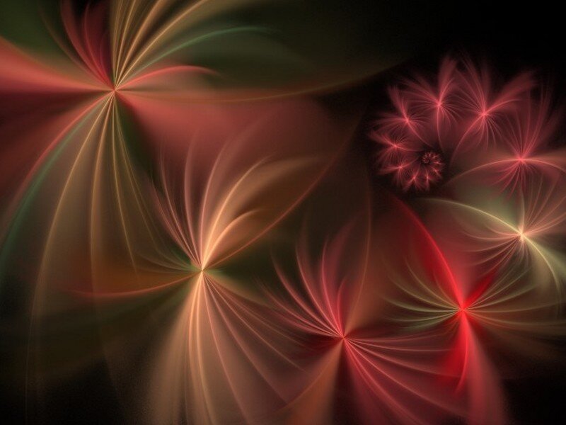Abstract Fractal Patterns — Red