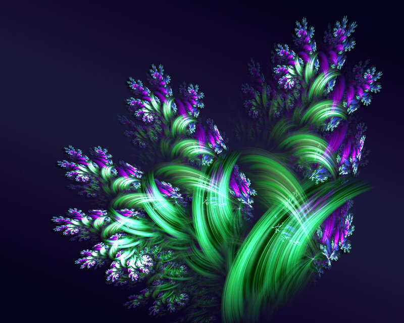 Abstract fractal plant design