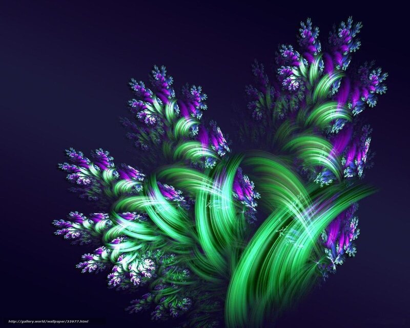 Abstract fractal plant design