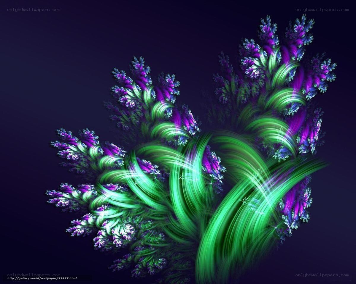 Abstract fractal plant design