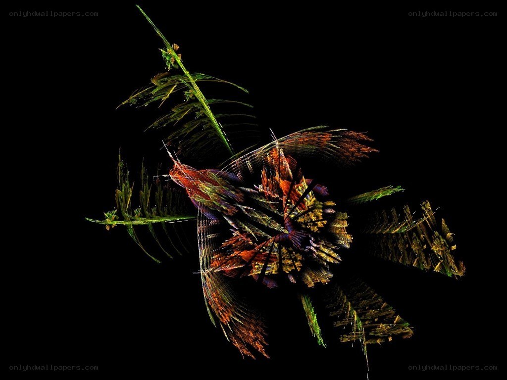 abstract fractal plant form