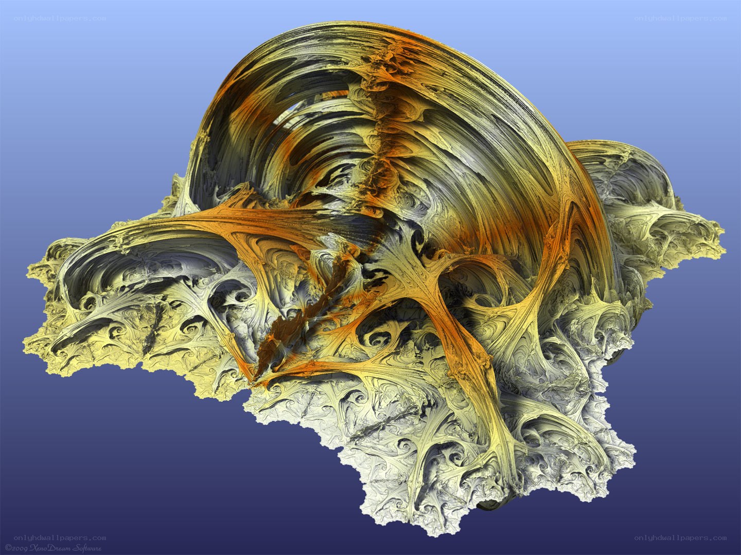 Abstract fractal sculpture