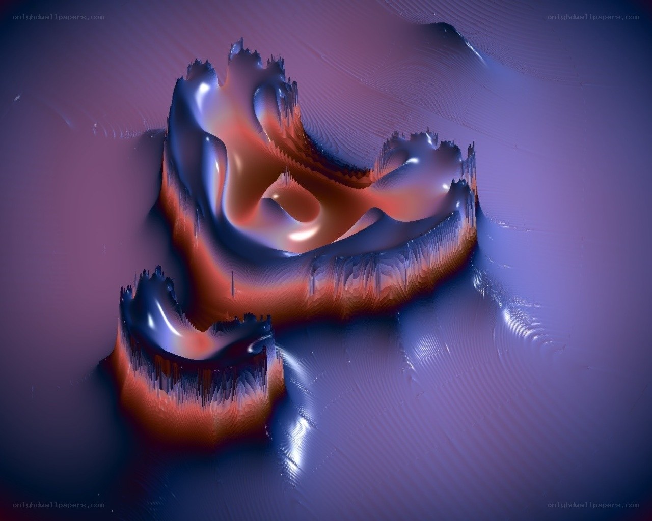 Abstract fractal sculpture