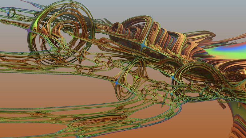 Abstract Fractal Sculpture — Green