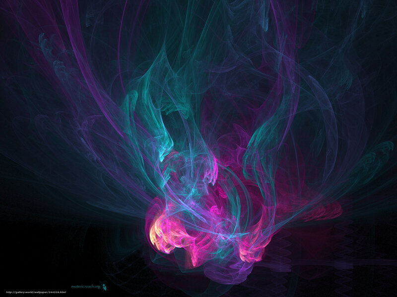 Abstract fractal smoke swirl