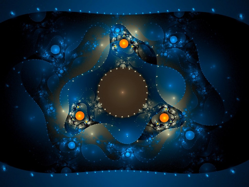Abstract fractal space design