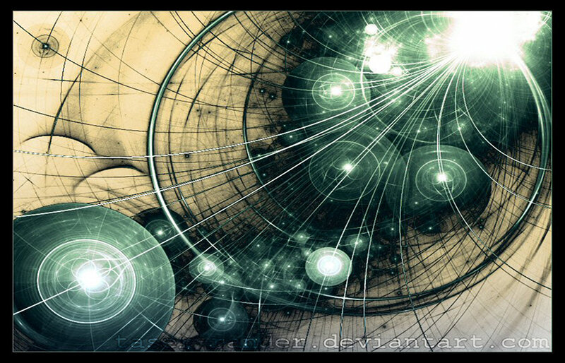 Abstract Fractal Space — Green
