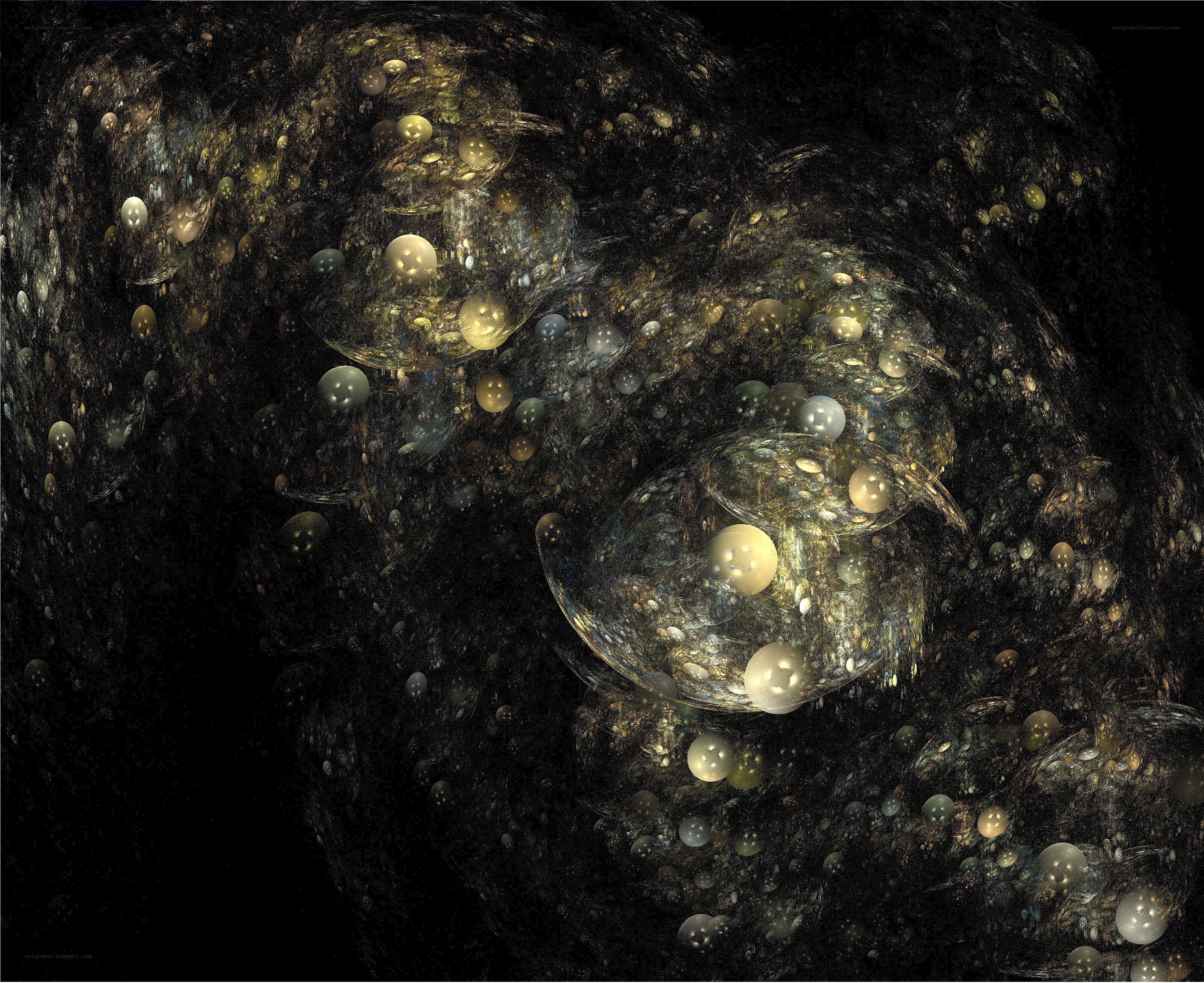 Abstract fractal space nebula