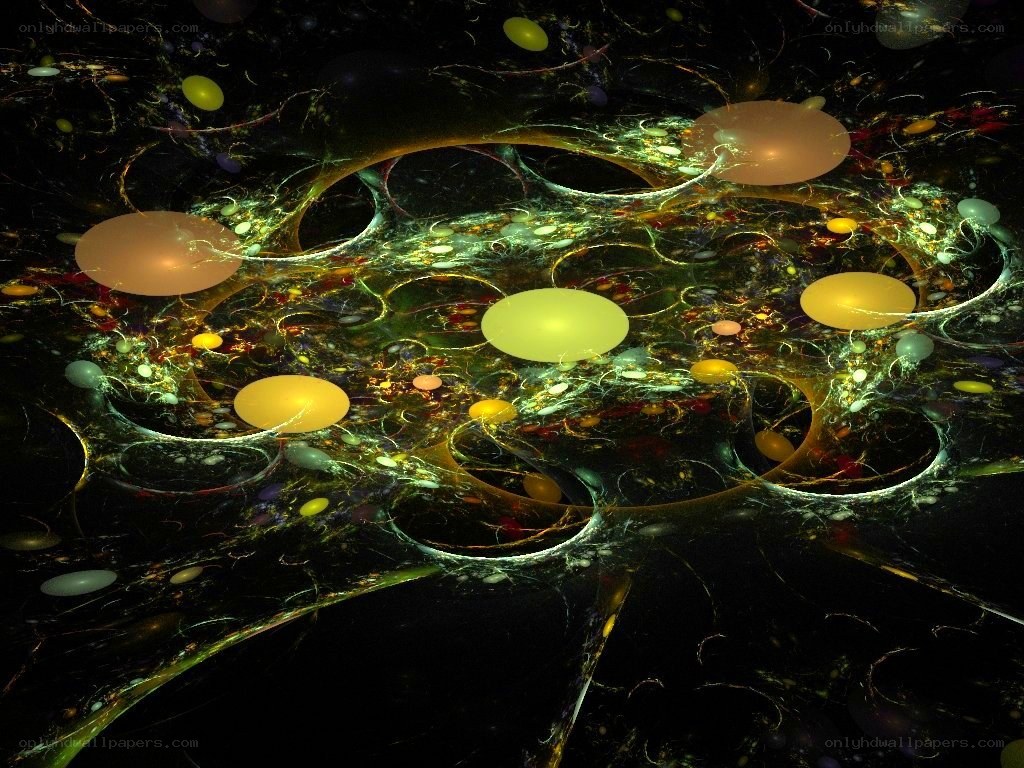 abstract fractal space scene