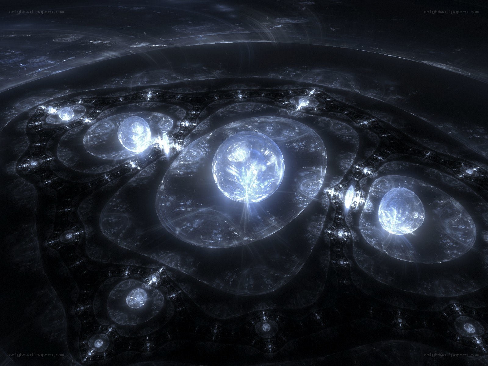 Abstract fractal space scene