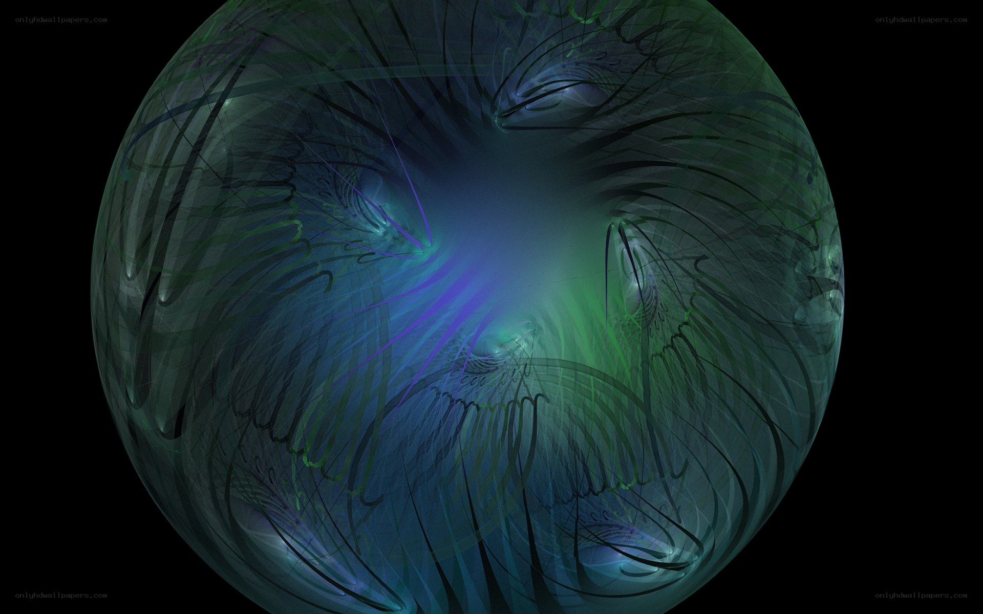 Abstract fractal sphere