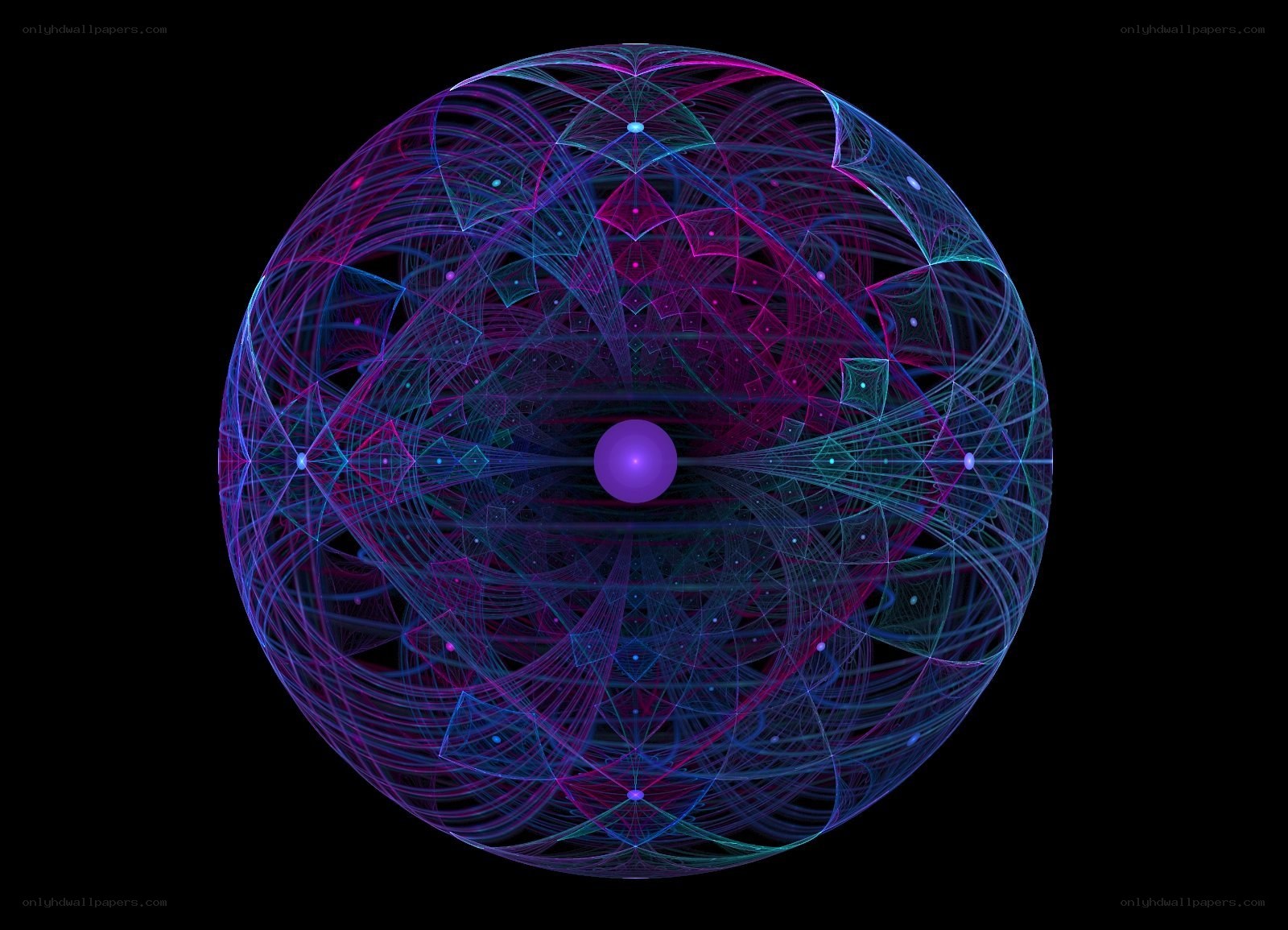 Abstract fractal sphere