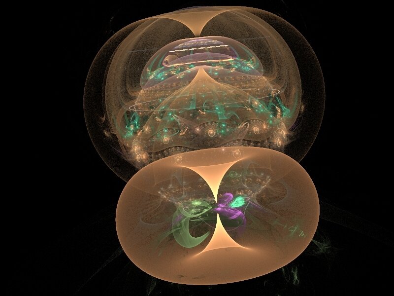 Abstract fractal sphere design