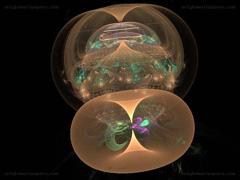 Abstract fractal sphere design
