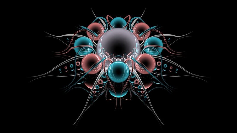 abstract fractal sphere design