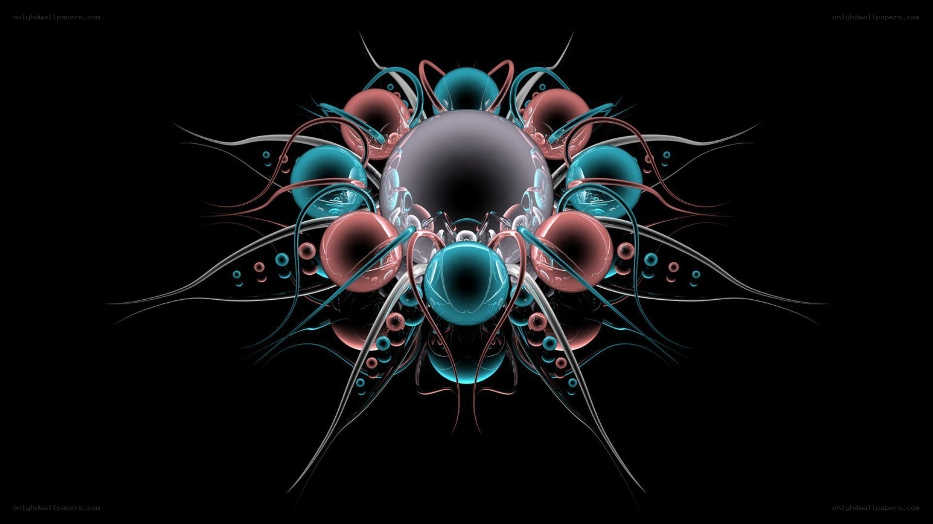 abstract fractal sphere design