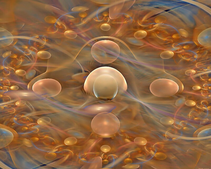 Abstract fractal sphere pattern