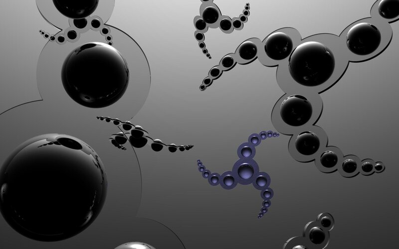 Abstract fractal sphere patterns