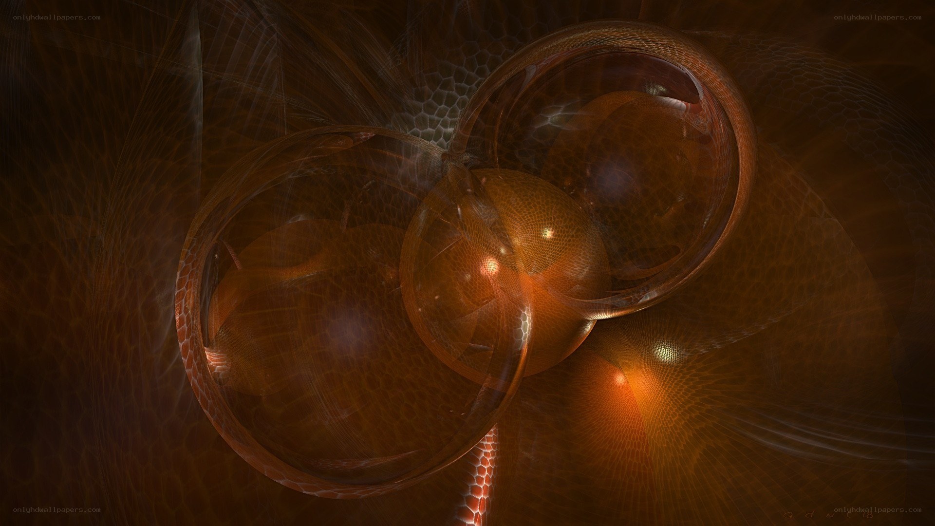 Abstract fractal spheres