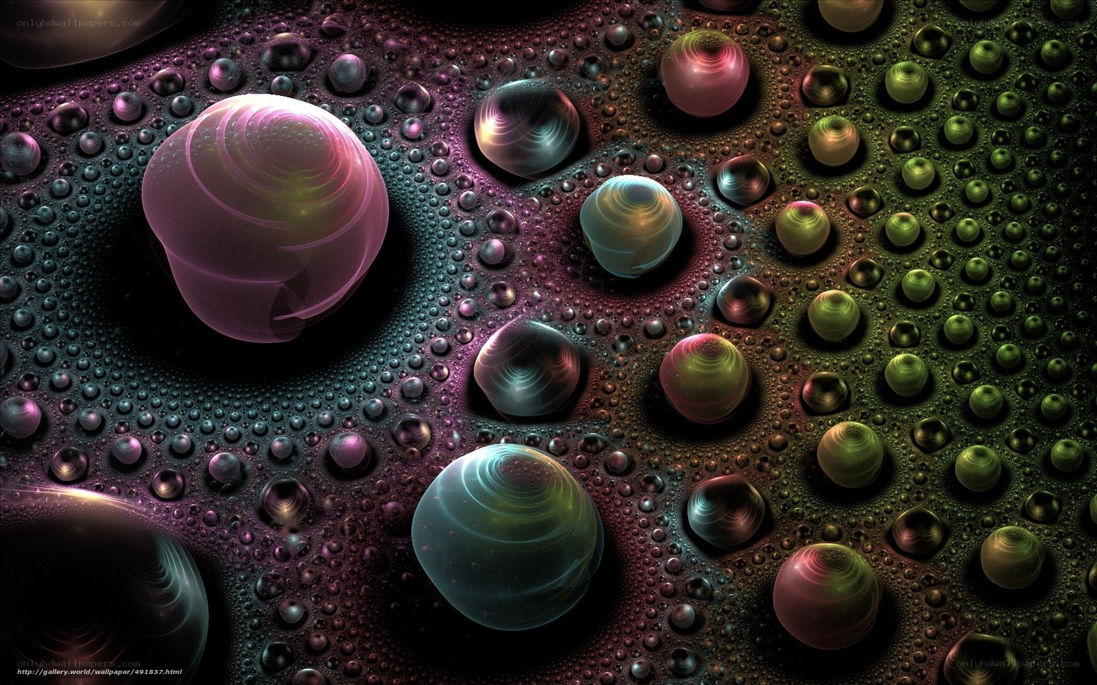 Abstract fractal spheres