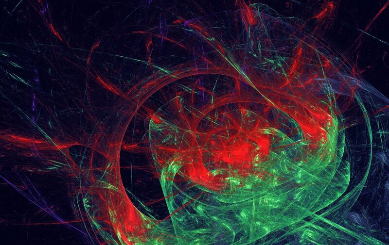 Abstract fractal spiral