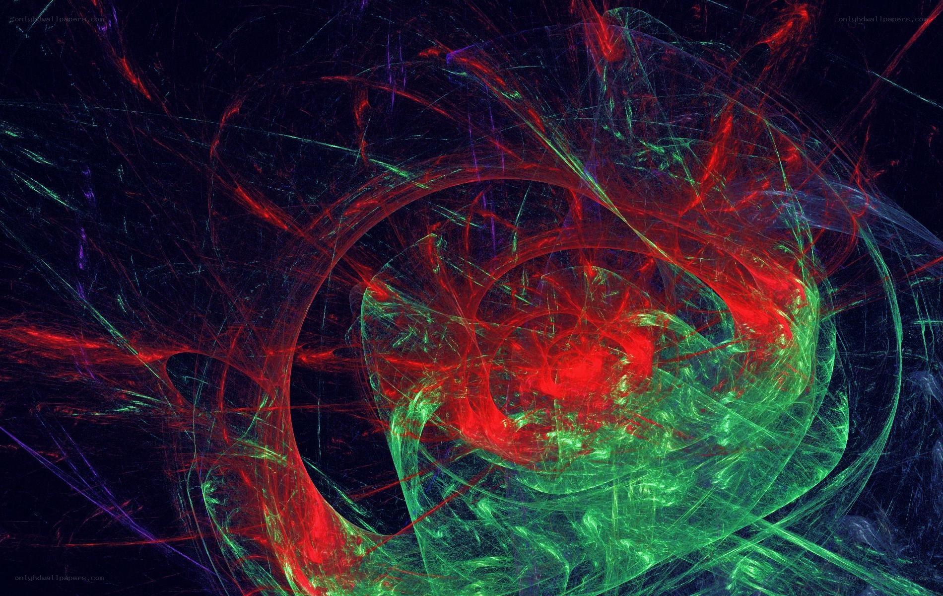 Abstract fractal spiral