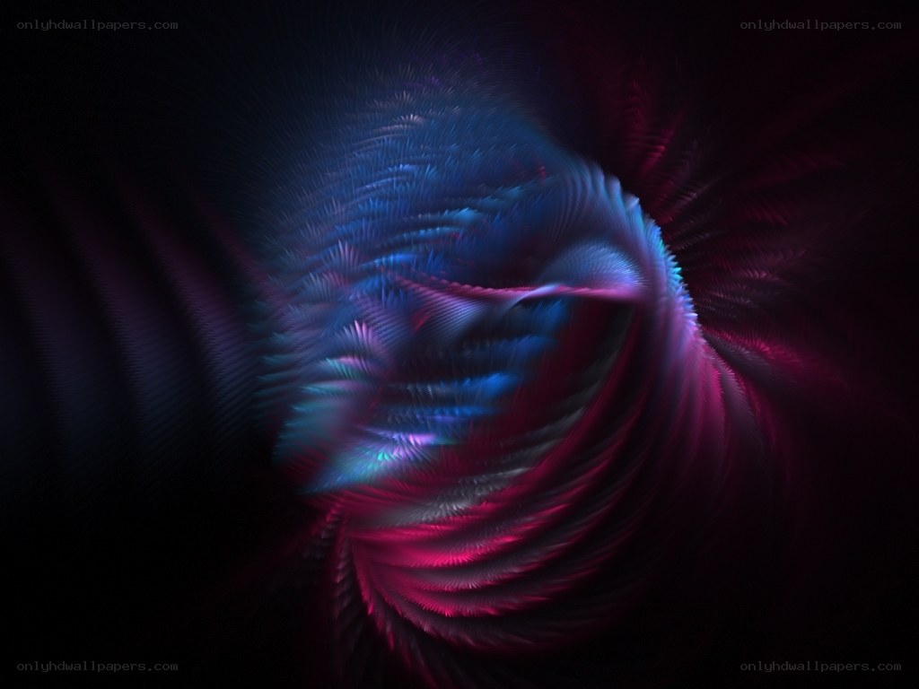 Abstract fractal spiral