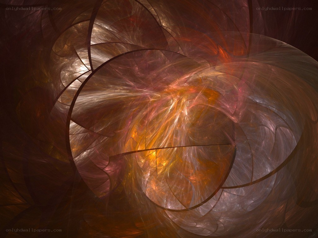 Abstract fractal spiral