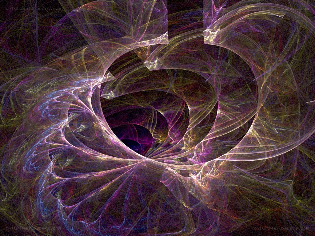 Abstract fractal spiral