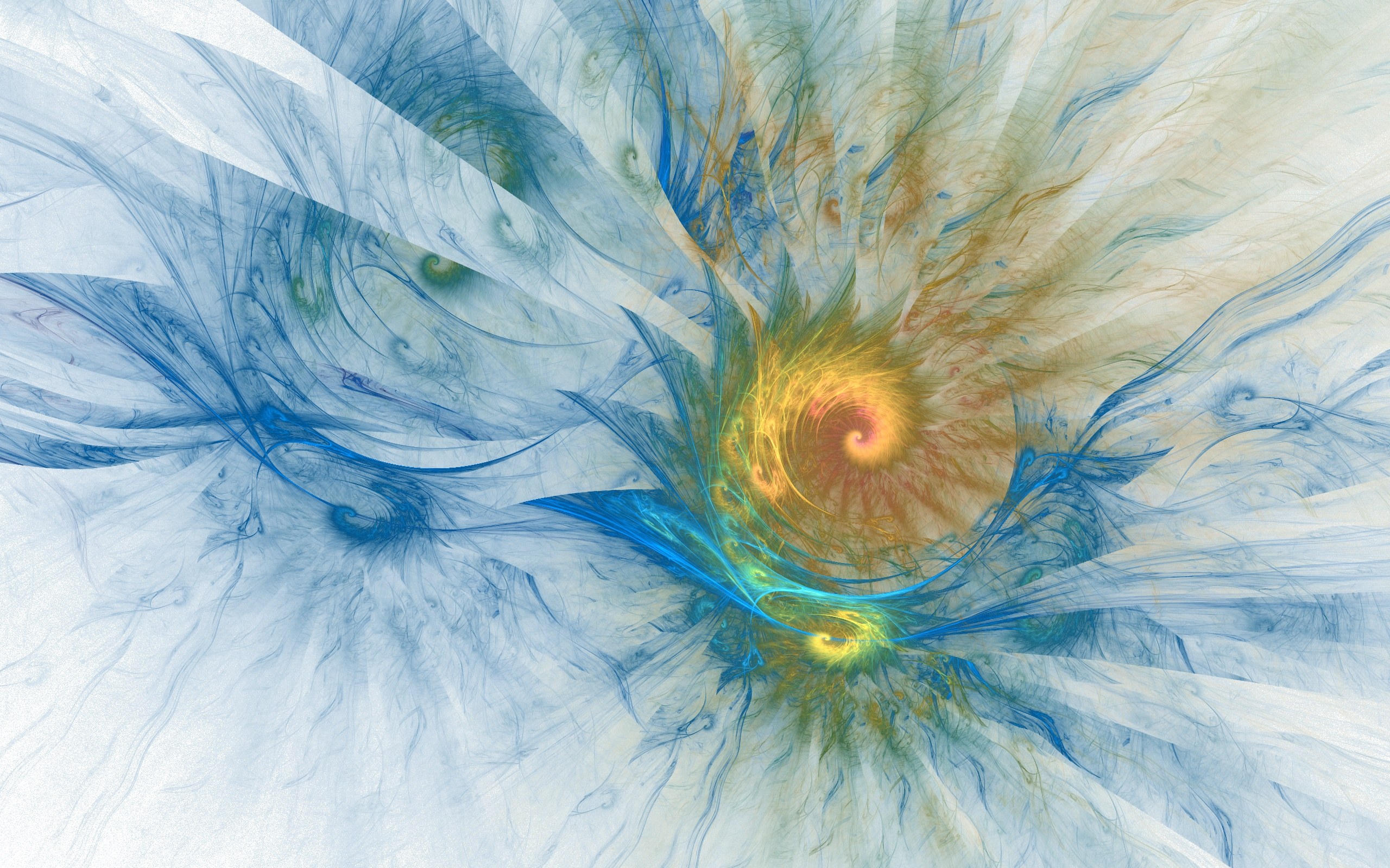 Abstract fractal spiral artwork